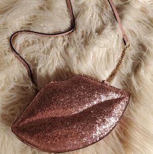 Aldo small crossbody pink lips purse